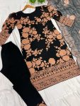 DESIGNER GEORGETTE EMBROIDERY AND MOTI WORK TOP BOTTOM WITH DUPATTA FESTIVE WEAR WHOLESALE PRICE ETHNIC GARMENT (4)