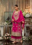 DESIGNER GEORGETTE EMBROIDERY SEQUENCE MOTI WORK TOP PALAZZO WITH DUPATTA PARTY WEAR WHOLESALE PRICE ETHNIC GARMENT (4)