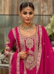 DESIGNER GEORGETTE EMBROIDERY SEQUENCE MOTI WORK TOP PALAZZO WITH DUPATTA PARTY WEAR WHOLESALE PRICE ETHNIC GARMENT (4)