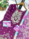 DESIGNER GEORGETTE EMBROIDERY SEQUENCE THREAD WORK TOP SHARARA WITH DUPATTA PARTY WEAR WHOLESALE PRICE ETHNIC GARMENT (4)