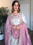 DESIGNER GEORGETTE EMBROIDERY SEQUENCE WITH MIRROR HAND WORK TOP PALAZZO WITH DUPATTA FESTIVE WEAR WHOLESALE PRICE ETHNIC GARMENT (1)