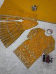 DESIGNER GEORGETTE EMBROIDERY THREAD SEQUENCE WORK TOP SHARARA WITH DUPATTA PARTY WEAR WHOLESALE PRICE ETHNIC GARMENT (3)