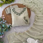 DESIGNER GEORGETTE HAND KHATLI EMBROIDERY WORK GOWN BOTTOM WITH DUPATTA PARTY WEAR WHOLESALE PRICE ETHNIC GARMENT (3)