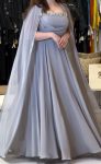 DESIGNER GEORGETTE HANDWORK FANCY SLEEVES FLAIRED GOWN PARTY WEAR WHOLESALE PRICE ETHNIC GARMENT (5)