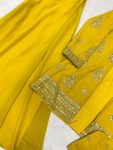 DESIGNER GEORGETTE SEQUENCE EMBROIDERY PALAZZO BLOUSE WITH KOTI PARTY WEAR WHOLESALE PRICE ETHNIC GARMENT (3)