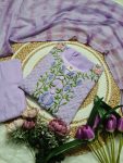 DESIGNER GEORGETTE THREAD EMBROIDERY WORK TOP BOTTOM WITH DUPATTA PARTY WEAR WHOLESALE PRICE ETHNIC GARMENT (7)