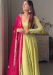 DESIGNER GEORGETTE THREAD WITH SEQUENCE WORK GOWN BOTTOM WITH DUPATTA PARTY WEAR WHOLESALE PRICE ETHNIC GARMENT (3)