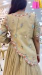 DESIGNER GOLD CRUSH EMBROIDERY THREAD AND SEQUENCE WORK TOP LEHENGA JACKET WITH DUPATTA PARTY WEAR WHOLESALE PRICE ETHNIC GARMENT (3)