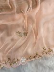 DESIGNER JIMMY CHOO HAND WORK CUT BOREDR WORK SAREE WITH UNSTITCHED BLOUSE PARTY WEAR WHOLESALE PRICE ETHNIC GARMENT (5)