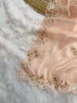 DESIGNER JIMMY CHOO HAND WORK CUT BOREDR WORK SAREE WITH UNSTITCHED BLOUSE PARTY WEAR WHOLESALE PRICE ETHNIC GARMENT (5)