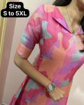 DESIGNER KOTA DORIYA PRINTED ONE PIECE PARTY WEAR WHOLESALE PRICE ETHNIC GARMENT (3)