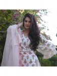 DESIGNER MAGIC COTTON PRINTED FANCY SLEEVE WORK TOP BOTTOM WITH DUPATTA PARTY WEAR WHOLESALE PRICE ETHNIC GARMENT (4)
