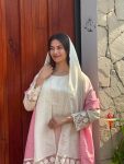 DESIGNER MUSLIN DIGITAL PRINTED LACE WORK TOP BOTTOM WITH DUPATTA PARTY WEAR WHOLESALE PRICE ETHNIC GARMENT (3)