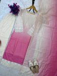 DESIGNER MUSLIN DIGITAL PRINTED LACE WORK TOP BOTTOM WITH DUPATTA PARTY WEAR WHOLESALE PRICE ETHNIC GARMENT (3)