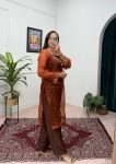 DESIGNER ORGANZA MIRROR LACE WORK TOP WITH CHINON PLAIN BOTTOM AND BLOUSE PARTY WEAR WHOLESALE PRICE ETHNIC GARMENT (7)