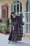 DESIGNER PURE COTTON PRINTED NAYRA CUT KURTI BOTTOM WITH DUPATTA PARTY WEAR WHOLESALE PRICE ETHNIC GARMENT (3)