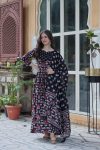 DESIGNER PURE COTTON PRINTED NAYRA CUT KURTI BOTTOM WITH DUPATTA PARTY WEAR WHOLESALE PRICE ETHNIC GARMENT (3)