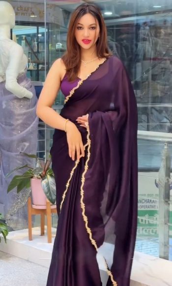 DESIGNER RANGOLI SILK DIAMOND BORDER WORK SAREE WITH UNSTITCHED BLOUSE WINE