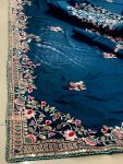 DESIGNER RANGOLI SILK EMBROIDERY WORK SAREE WITH UNSTITCHED BLOUSE PARTY WEAR WHOLESALE PRICE ETHNIC GARMENT (5)