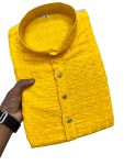 DESIGNER RAYON CHIKANKARI SEQUENCE THREAD EMBROIDERY WORK MEN’S KURTA WITH PAYJAMA PARTY WEAR WHOLESALE PRICE ETHNIC GARMENT (5)