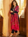 DESIGNER RAYON SLUB EMBROIDERY WORK TOP BOTTOM WITH DUPATTA PARTY WEAR WHOLESALE PRICE ETHNIC GARMENT (4)