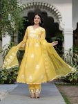 DESIGNER ROMAN SILK EMBROIDERY THREAD WORK TOP BOTTOM WITH DUPATTA PARTY WEAR WHOLESALE PRICE ETHNIC GARMENT (13)
