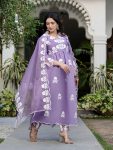 DESIGNER ROMAN SILK EMBROIDERY THREAD WORK TOP BOTTOM WITH DUPATTA PARTY WEAR WHOLESALE PRICE ETHNIC GARMENT (5)