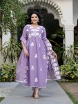 DESIGNER ROMAN SILK EMBROIDERY THREAD WORK TOP BOTTOM WITH DUPATTA PARTY WEAR WHOLESALE PRICE ETHNIC GARMENT (5)