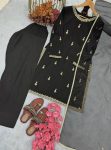 DESIGNER SATIN EMBROIDERY LACE WORK TOP PATIYALA WITH DUPATTA PARTY WEAR WHOLESALE PRICE ETHNIC GARMENT (3)
