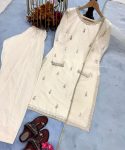 DESIGNER SATIN EMBROIDERY LACE WORK TOP PATIYALA WITH DUPATTA PARTY WEAR WHOLESALE PRICE ETHNIC GARMENT (7)
