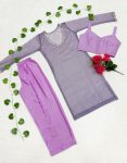 DESIGNER SOFT TWILL NET MIRROR WORK LACE KURTI BLOUSE WITH BOTTOM PARTY WEAR WHOLESALE PRICE ETHNIC GARMENT (3)
