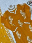 DESIGNER TABBY SILK THREAD WORK TOP BOTTOM WITH DUPATTA PARTY WEAR WHOLESALE PRICE ETHNIC GARMENT (3)