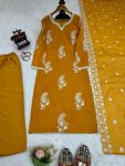 DESIGNER TABBY SILK THREAD WORK TOP BOTTOM WITH DUPATTA PARTY WEAR WHOLESALE PRICE ETHNIC GARMENT (3)