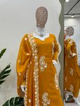 DESIGNER TABBY SILK THREAD WORK TOP BOTTOM WITH DUPATTA PARTY WEAR WHOLESALE PRICE ETHNIC GARMENT (3)