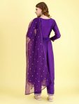 DESIGNER VICHITRA SILK EMBROIDERY WORK ALIA CUT TOP BOTTOM WITH DUPATTA PARTY WEAR WHOLESALE PRICE ETHNIC GARMENT (5)