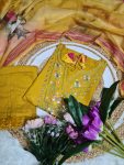 DESIGNER VISCOSE CHANDERI SEQUENCE EMBROIDERY WORK TOP BOTTOM WITH DUPATTA FESTIVE WEAR WHOLESALE PRICE ETHNIC GARMENT (5)