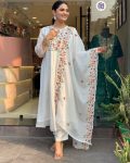 DESIGNER VISCOSE CHINON EMBROIDERY WORK TOP BOTTOM WITH DUPATTA FESTIVE WEAR WHOLESALE PRICE ETHNIC GARMENT (1)