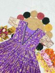 DESIGNER VISCOSE DOLA SILK EMBROIDERY LACE WORK ONLY GOWN PARTY WEAR WHOLESALE PRICE ETHNIC GARMENT (3)