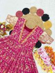 DESIGNER VISCOSE DOLA SILK EMBROIDERY LACE WORK ONLY GOWN PARTY WEAR WHOLESALE PRICE ETHNIC GARMENT (5)