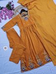 DESIGNER VISCOSE EMBROIDERY WORK TOP BOTTOM WITH DUPATTA PARTY WEAR WHOLESALE PRICE ETHNIC GARMENT (3)