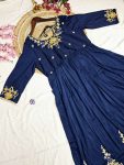 DESIGNER VISCOSE EMBROIDERY WORK TOP BOTTOM WITH DUPATTA PARTY WEAR WHOLESALE PRICE ETHNIC GARMENT (7)