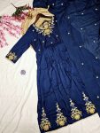 DESIGNER VISCOSE EMBROIDERY WORK TOP BOTTOM WITH DUPATTA PARTY WEAR WHOLESALE PRICE ETHNIC GARMENT (7)
