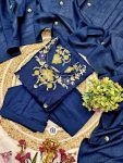 DESIGNER VISCOSE EMBROIDERY WORK TOP BOTTOM WITH DUPATTA PARTY WEAR WHOLESALE PRICE ETHNIC GARMENT (7)