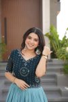 FANCY BLOOMIMG GEORGETTE DIGITAL PRINTED EMBROIDERY WORK ONLY GOWN PARTY WEAR WHOLESALE PRICE ETHNIC GARMENT (6)