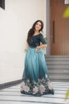 FANCY BLOOMIMG GEORGETTE DIGITAL PRINTED EMBROIDERY WORK ONLY GOWN PARTY WEAR WHOLESALE PRICE ETHNIC GARMENT (6)