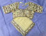 FANCY CHIFFON EMBROIDERY WITH SEQUENCE WORK SAREE WITH UNSTITCHED BLOUSE PARTY WEAR WHOLESALE PRICE ETHNIC GARMENT (4)