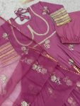 FANCY CHINON EMBROIDERY SEQUENCE WORK GOWN BOTTOM WITH DUPATTA PARTY WEAR WHOLESALE PRICE ETHNIC GARMENT (10)