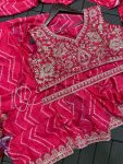 FANCY CHINON EMBROIDERY SEQUENCE WORK READY TO WEAR SAREE BLOUSE WITH BELT PARTY WEAR WHOLESALE PRICE ETHNIC GARMENT (3)
