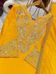 FANCY CHINON EMBROIDERY SEQUENCE WORK TOP BOTTOM WITH DUPATTA PARTY WEAR WHOLESALE PRICE ETHNIC GARMENT (2)