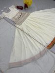 FANCY CHINON EMBROIDERY THREAD AND SEQUENCE WORK TOP LEHENGA WITH DUPATTA WEDDING WEAR WHOLESALE PRICE ETHNIC GARMENT (4)